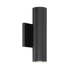 Load image into Gallery viewer, Caliber Indoor/Outdoor LED Wall Light in Small/Black.