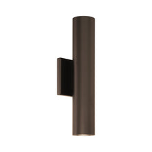 Load image into Gallery viewer, Caliber Indoor/Outdoor LED Wall Light in Large/Bronze.