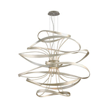Load image into Gallery viewer, Calligraphy LED Pendant Light in Silver Leaf/XLarge.