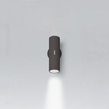 Load image into Gallery viewer, Calumet Outdoor LED Wall Light in Anthracite Grey/Small/Uplight (3000K).