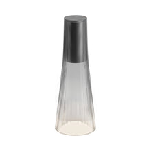 Load image into Gallery viewer, Candel LED Table Lamp in Smoke/Black.