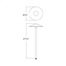 Load image into Gallery viewer, Canopy LED Path Light - line drawing.
