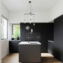 Load image into Gallery viewer, Cantina Tri-Spreader LED Pendant Light in kitchen.