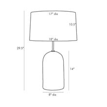 Load image into Gallery viewer, Capelli Table Lamp - line drawing.