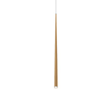 Load image into Gallery viewer, Cascade Crystal LED Pendant Light in Large/Aged Brass.