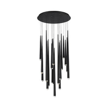 Load image into Gallery viewer, Cascade Crystal Round LED Chandelier in Detail.