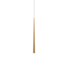 Load image into Gallery viewer, Cascade Etched Glass LED Pendant Light in Detail.