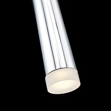 Load image into Gallery viewer, Cascade Etched Glass LED Pendant Light in Detail.