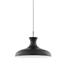 Load image into Gallery viewer, Cassidy Pendant Light in Polished Nickel / Black/Small.