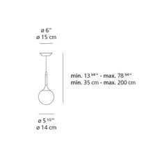 Load image into Gallery viewer, Castore Pendant Light - line drawing.