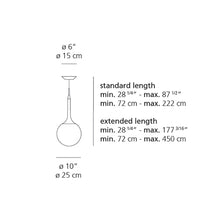 Load image into Gallery viewer, Castore Pendant Light - line drawing.