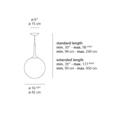 Load image into Gallery viewer, Castore Pendant Light - line drawing.