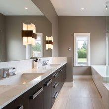 Load image into Gallery viewer, Acuo LED Wall Light in bathroom.