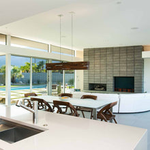 Load image into Gallery viewer, Aeris LED Linear Pendant Light in dining room.
