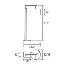 Load image into Gallery viewer, Altus Floor Lamp - line drawing.