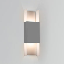 Load image into Gallery viewer, Ansa Outdoor LED Up and Down Wall Light in Detail.