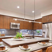Load image into Gallery viewer, Brevis LED Linear Pendant Light in kitchen.