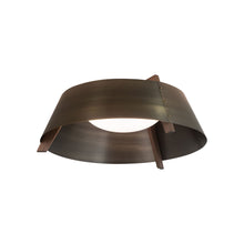 Load image into Gallery viewer, Casia LED Flush Mount Ceiling Light in Distressed Brass (Medium).