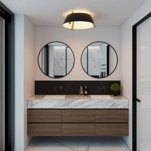 Load image into Gallery viewer, Casia LED Flush Mount Ceiling Light in bathroom.