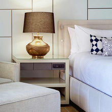 Load image into Gallery viewer, Libri LED Reading Wall Light in bedroom.