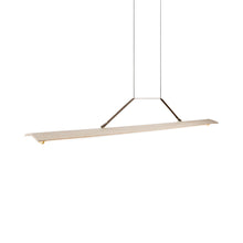 Load image into Gallery viewer, Penna LED Pendant Light in Distressed Brass/Walnut (Large).