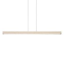 Load image into Gallery viewer, Una LED Linear Pendant Light in White Washed Oak (66-Inch).