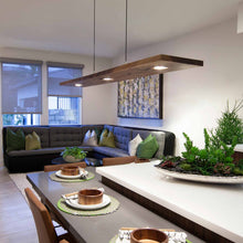 Load image into Gallery viewer, Vix LED Linear Pendant Light in dining room.