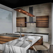 Load image into Gallery viewer, Vix LED Linear Pendant Light in kitchen.
