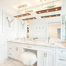 Load image into Gallery viewer, Vix LED Linear Pendant Light in bathroom.