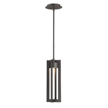 Load image into Gallery viewer, Chamber Outdoor LED Pendant Light in Black.