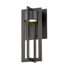 Load image into Gallery viewer, Chamber Outdoor LED Wall Light in Small/Black.