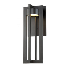 Load image into Gallery viewer, Chamber Outdoor LED Wall Light in Large/Black.