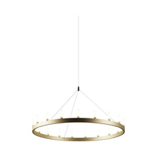 Load image into Gallery viewer, Chandelier in Medium/Gold and White.