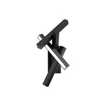 Load image into Gallery viewer, Chaos Outdoor LED Wall Light in Black.