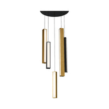 Load image into Gallery viewer, Chaos LED Chandelier in 5-Light/Black.