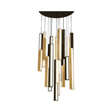 Load image into Gallery viewer, Chaos LED Chandelier in 21-Light/Black.
