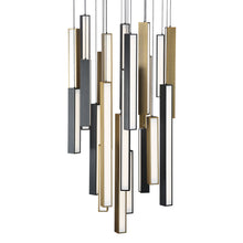 Load image into Gallery viewer, Chaos LED Chandelier in Detail.