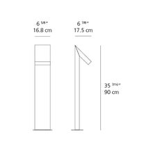 Load image into Gallery viewer, Chilone Outdoor LED Floor Lamp - line drawing.