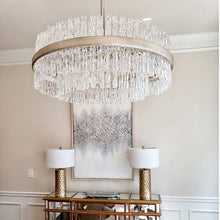 Load image into Gallery viewer, Chime Pendant Light in living room.