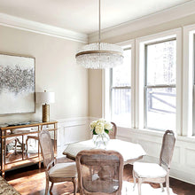 Load image into Gallery viewer, Chime Pendant Light in living room.
