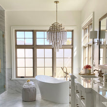 Load image into Gallery viewer, Chimera Pendant Light in bathroom.