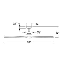 Load image into Gallery viewer, Chisel Ceiling Fan - line drawing.