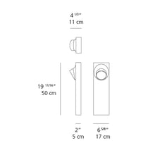 Load image into Gallery viewer, Ciclope Outdoor LED Path Light - line drawing.