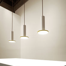 Load image into Gallery viewer, Cielo LED Pendant Light in exhibition.