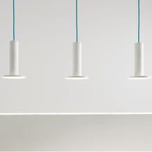 Load image into Gallery viewer, Cielo LED Pendant Light in exhibition.