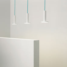 Load image into Gallery viewer, Cielo LED Pendant Light in exhibition.