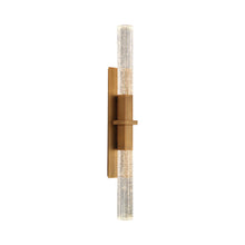 Load image into Gallery viewer, Cinema LED Wall Light in Aged Brass (2-Light).