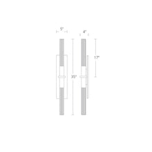 Load image into Gallery viewer, Cinema LED Wall Light - line drawing.