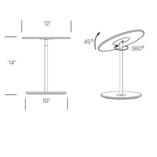 Load image into Gallery viewer, Circa LED Table Lamp - line drawing.