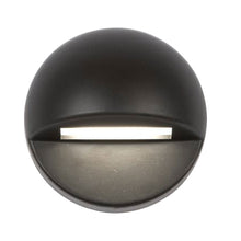 Load image into Gallery viewer, Circle LED Deck and Patio Light in Black on Aluminum.